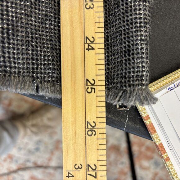 Womens MNG Casual Tweed‎ Asymmetrical Blazer Metal Zippers Pockets Raw Hem Small - Picture 12 of 13